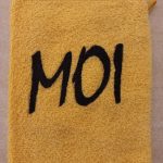 Washandje met opdruk MOI