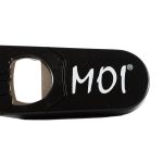 Flesopener tekst MOI (Zwart)