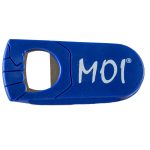 Flesopener tekst MOI (Blauw)
