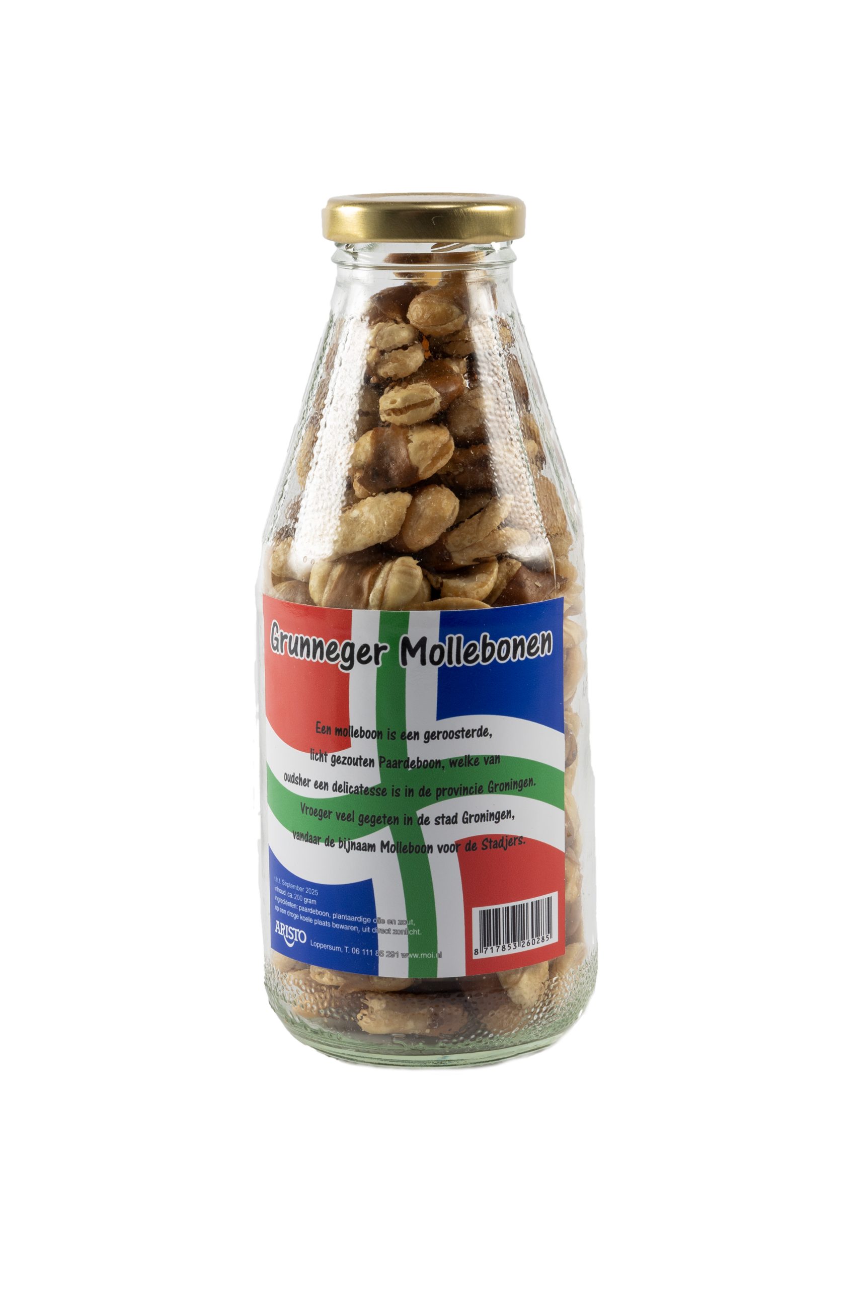 GRUNEGER MOLLEBONEN Fles gevuld met Grunneger Mollebonen - Afbeelding 1