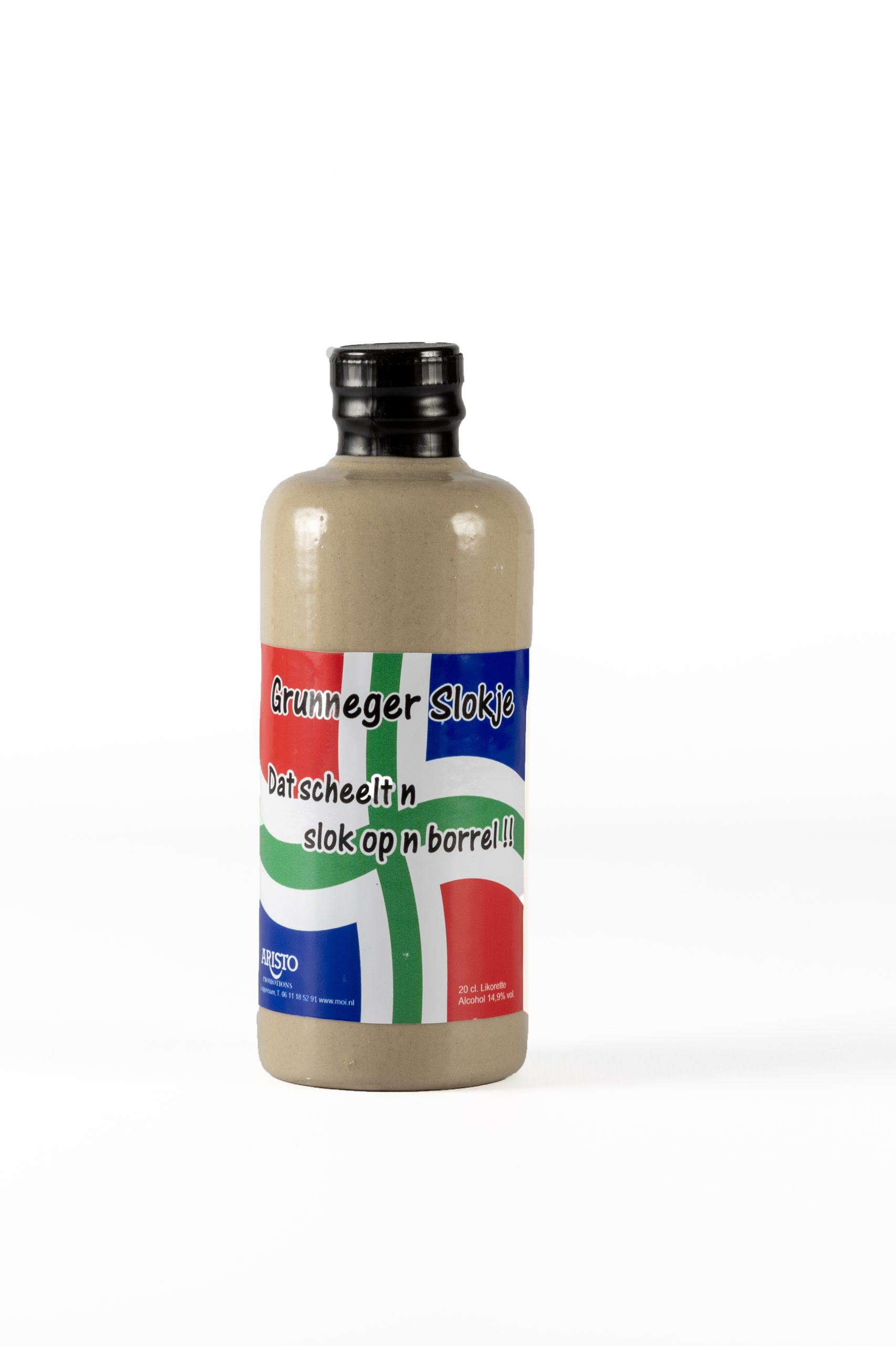 GRUNNEGER SLOKJE Grunneger Slokje, witte kruik met Groninger Vlag - Afbeelding 1