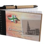 Notitieboekje ECO met pen + afb. Vlag/Martinitoren