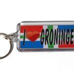 Sleutelhanger I love Groningen + vlag