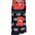 Groninger sokken vlag rechthoek (1 paar lange sok) maat 42-46