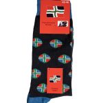 Groninger sokken vlag rond(1 paar lange sok) maat 42-46