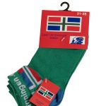 Groninger sok met 1 vlag en groene voet (31-35)