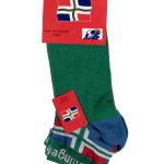 Groninger sok met 1 vlag en groene voet  (42-46)