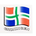 Stikker vlag Groningen 10x8cm