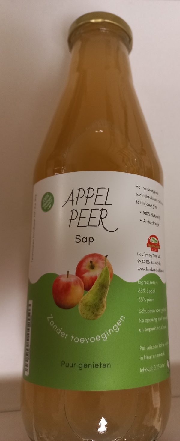Groninger dubbelsap appel/peer 0,75 ltr