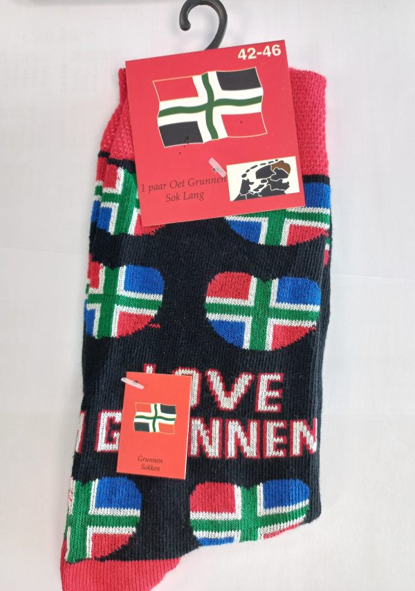 Groninger sokken (1 paar lang) Love Grunnen (42-46)